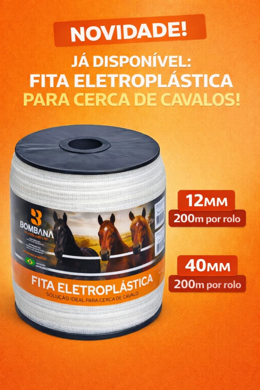 Exposição de eletrificadores Pampeano em evento agropecuário